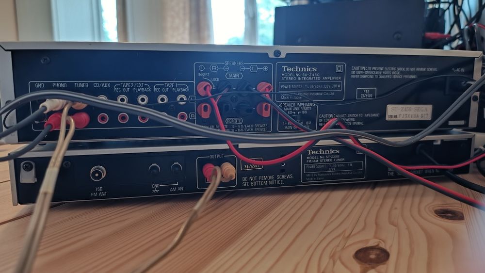 Zestaw Technics z gramofonem plus kolumny