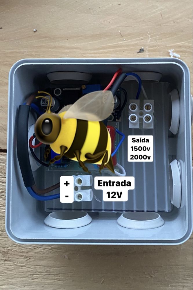 mata vespa Asiatica  velutina Placa geradora alta tensao para arpas