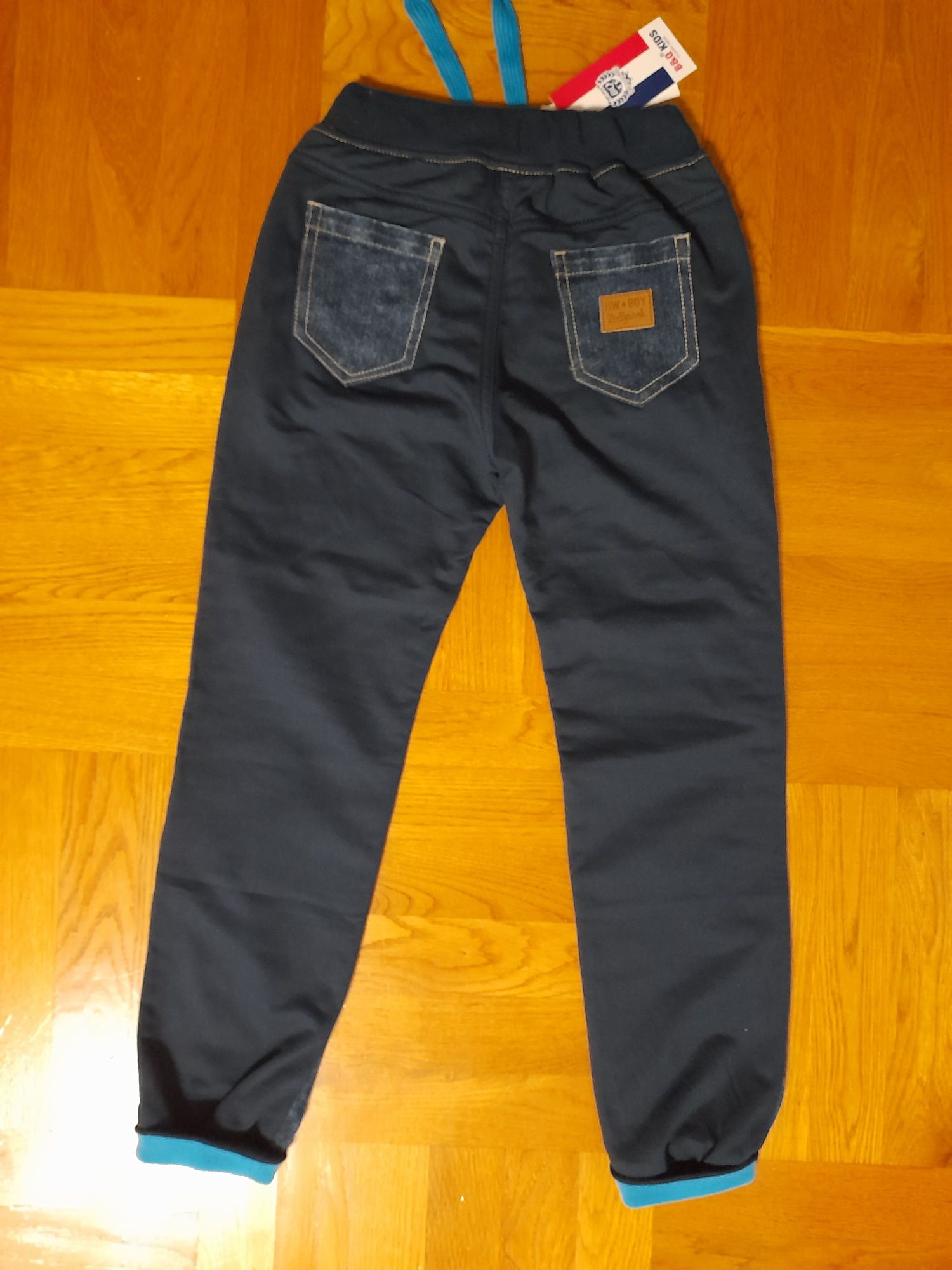 Nowe z metką spodnie dla chłopca jeans + dres guma w pasie r. 152/158