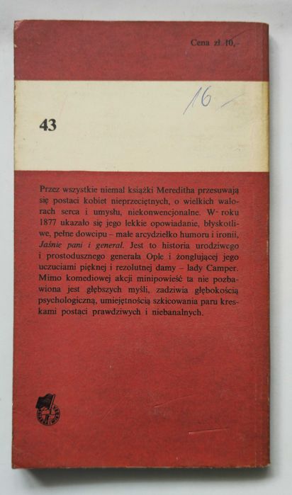 Jaśnie Pani i Generał George Meredith Seria Koliber tom 43