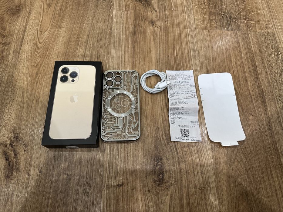 Продам iphone 13 pro 128 gb чек акб 77% gold айфон 13 про