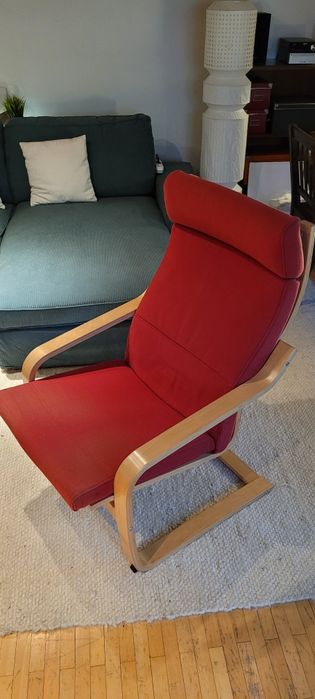 POÄNG Ikea fotel czerwony
Fotel, okl brzoz
Fotel, okl brzozPOÄNG
Fot