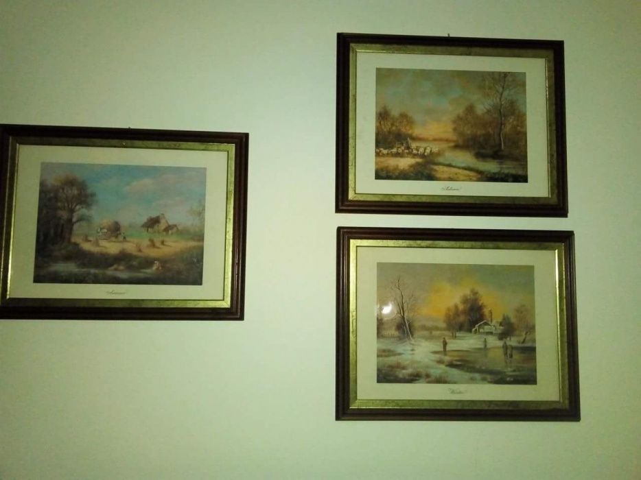 Conjunto de quatro quadros