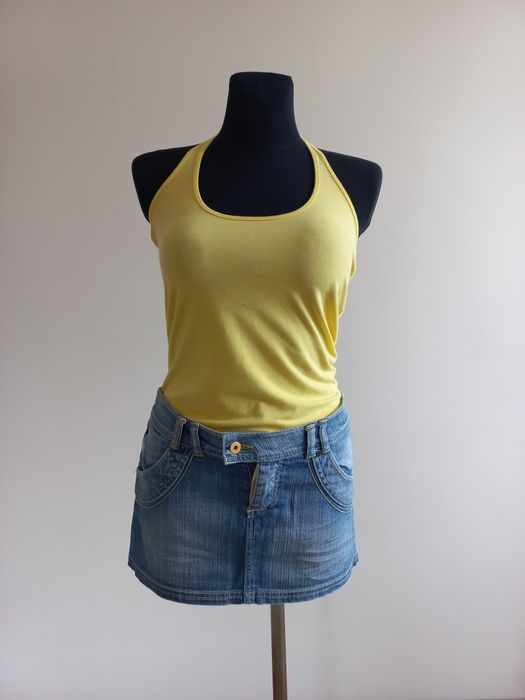 Jeansowa mini spódniczka 100% bawełna Zara