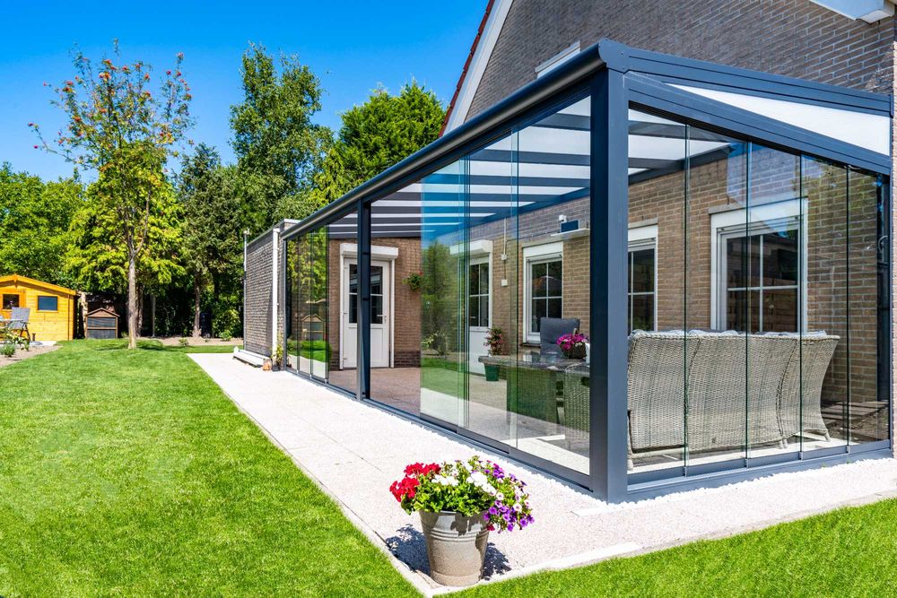 Pergola ALUMINIOWA 5m x 3,5m lamelowa, LED, premium design