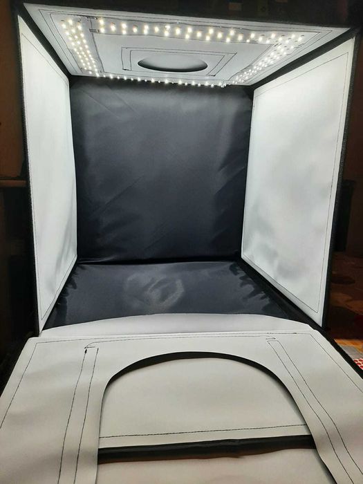 Mini estúdio  CARUBA Cubo de Luz c/ Iluminação Led Bi-