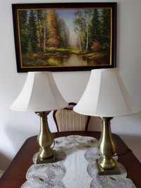 Lampki nocne, lampa stołowa do sypialni retro złote stylowe 2x