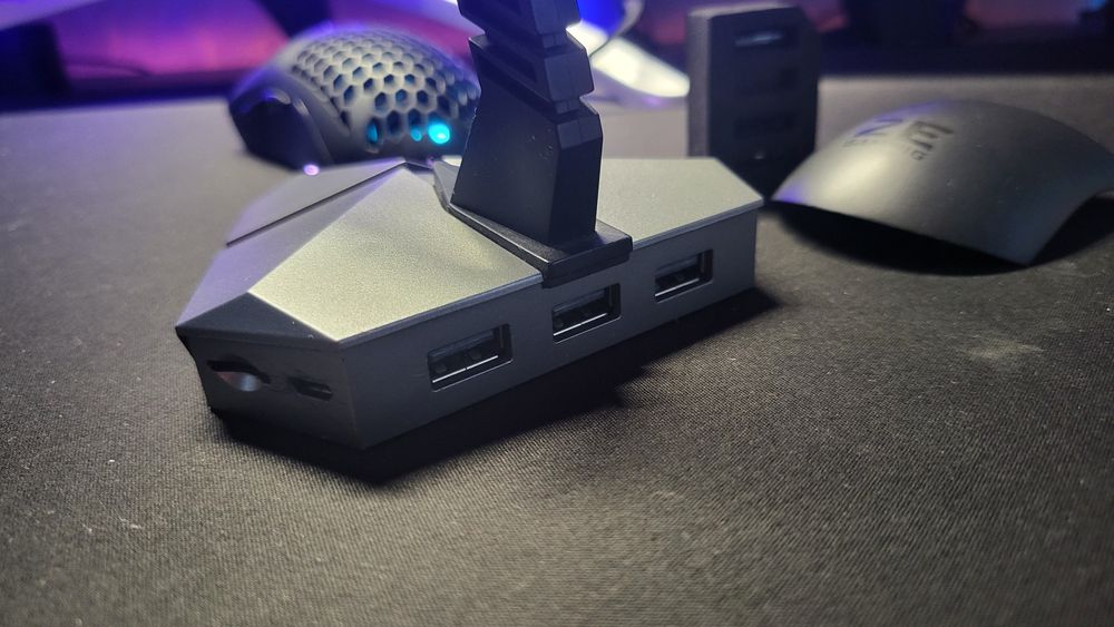Мышь 2E Gaming HyperDrive Pro RGB USB Black + хаб,тримач провода,картр