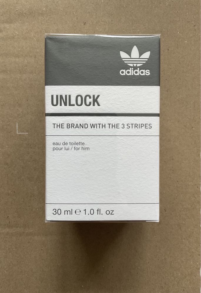 Nowa męska wida toaletowa adidas unlock for him 30 ml edt