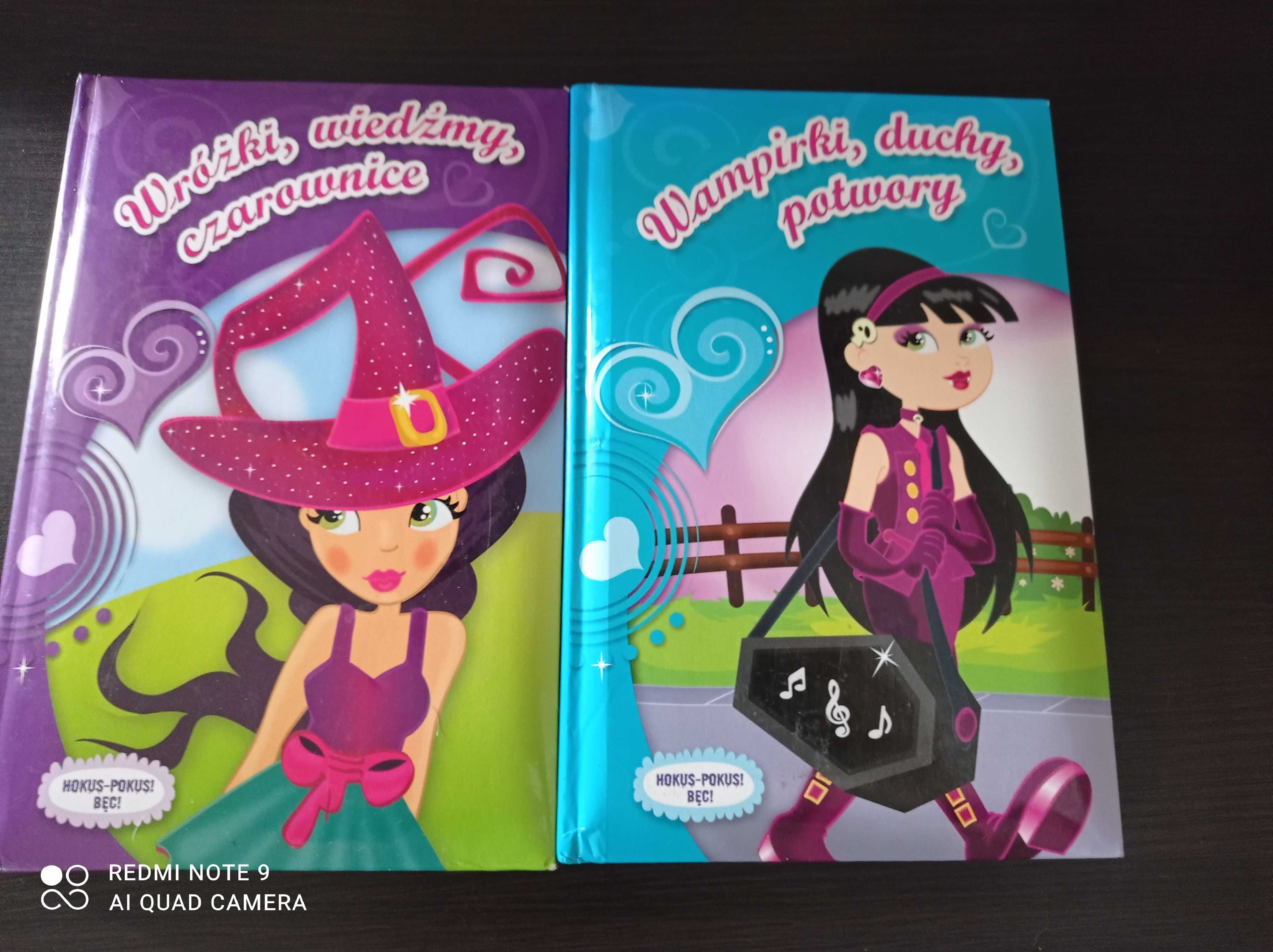 Wróżki wiedźmy czarownice i Wampirki duchy zestaw 2 książek