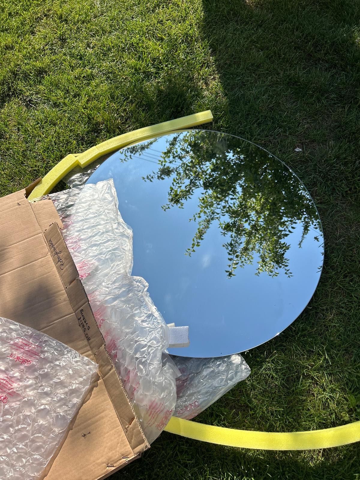 Lustro duże wiszące 80 cm