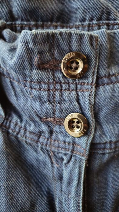 RAW piękne granatowe spodnie proste cargo baloon 28/32 kieszenie guzik