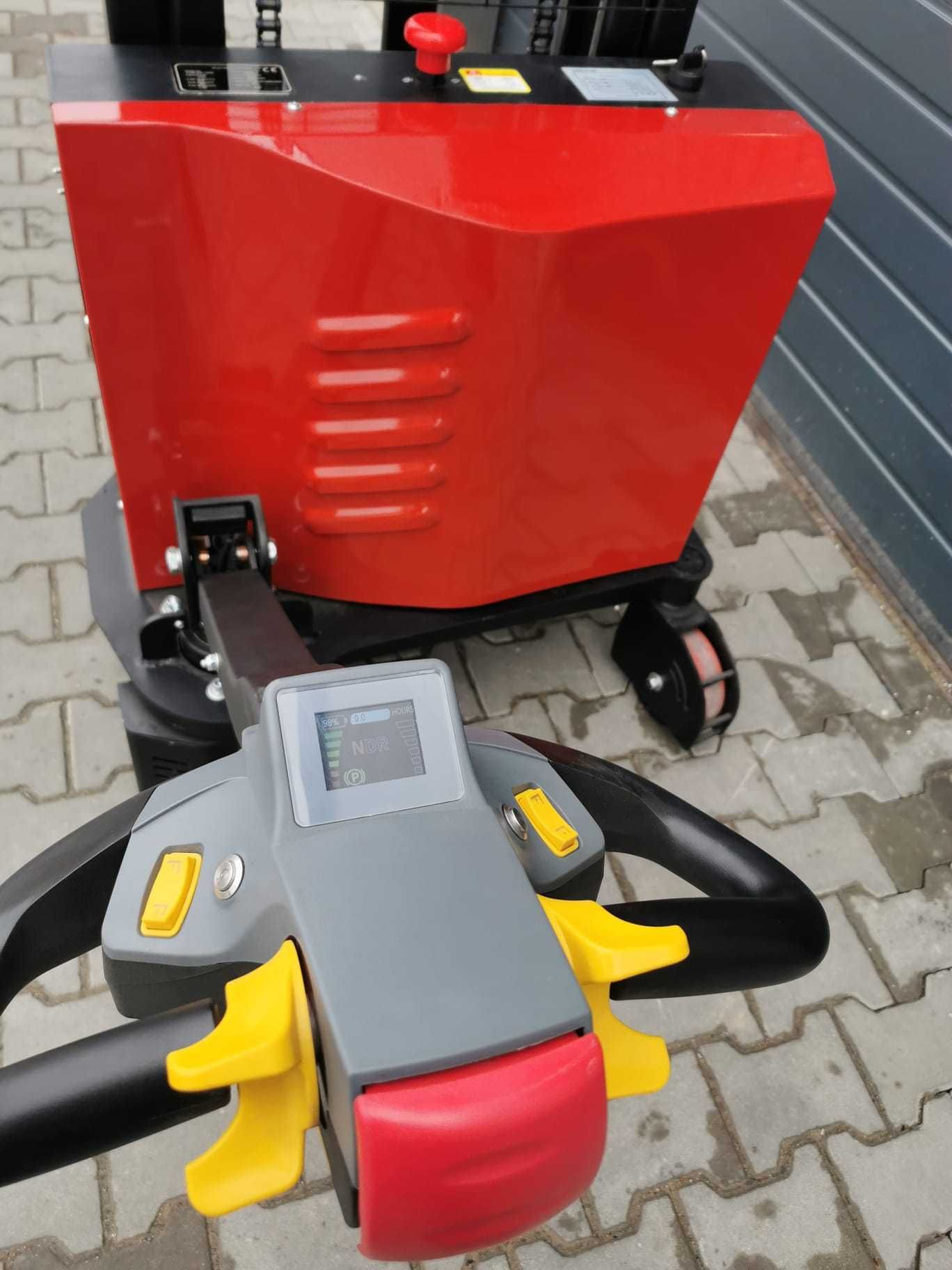 Paleciak elektryczny podnośnikowy masztowy widlak 1t 1,5t 1,6m 3m 2,5m