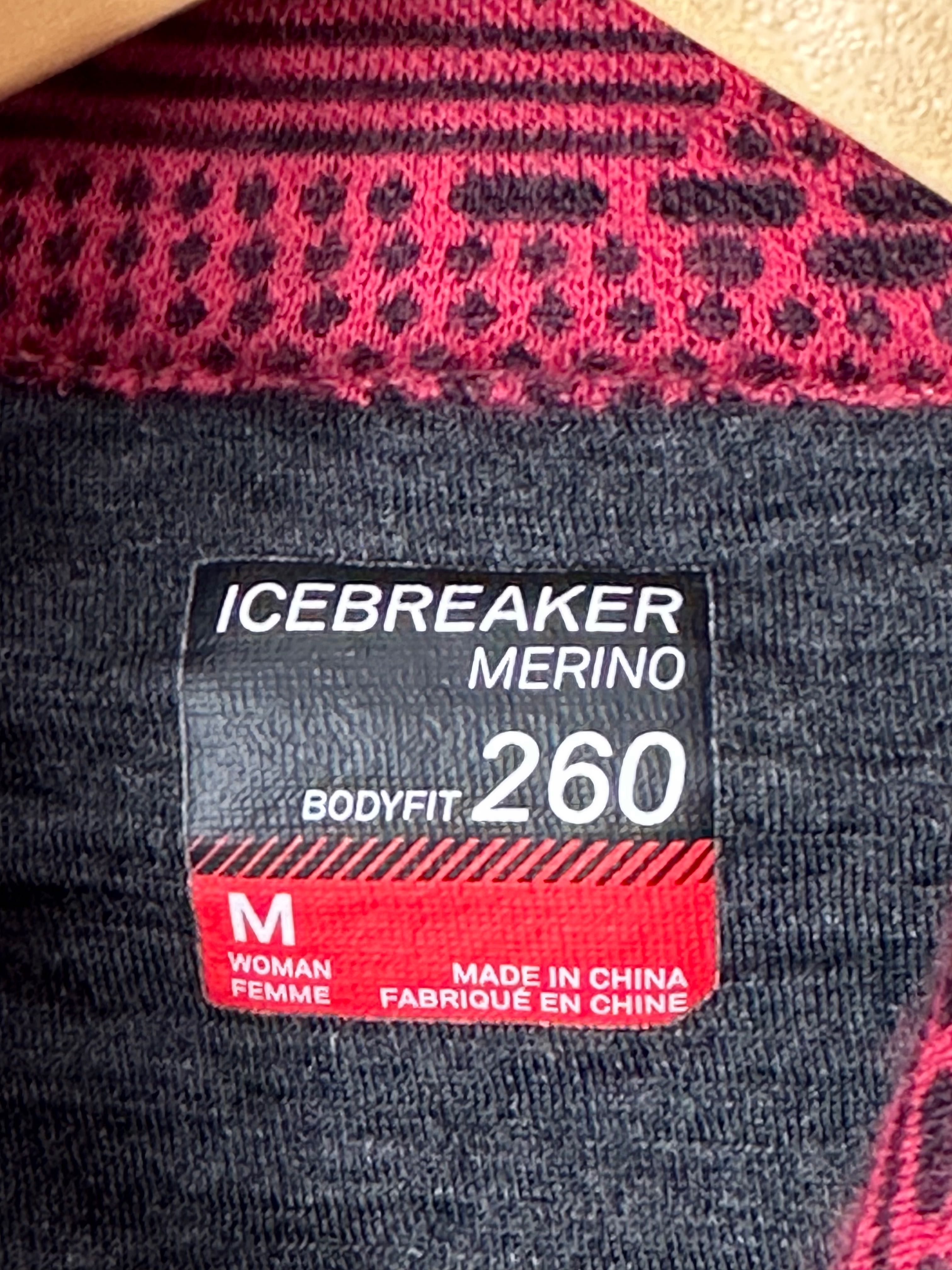 Bluza termiczna half zip icebreaker 260 merino