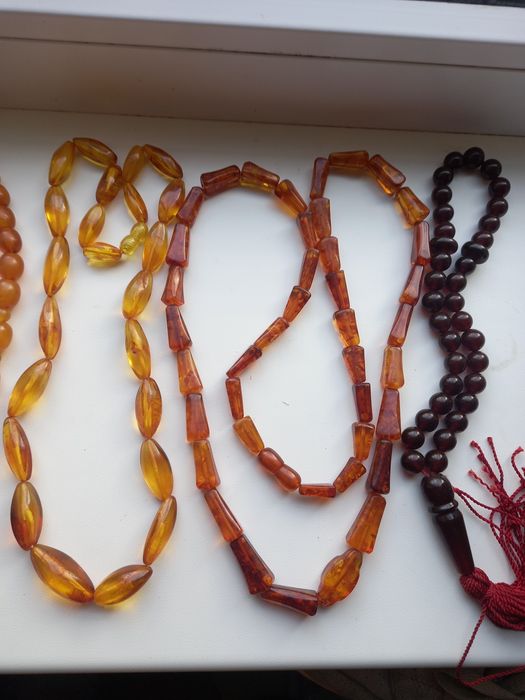Бусы брошь запонки натуральный янтарь винтаж ссср