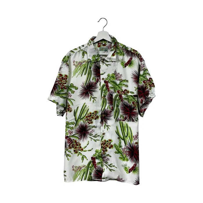 Koszula z krótkim rękawem t-shirt hawajka lata 80 vintage