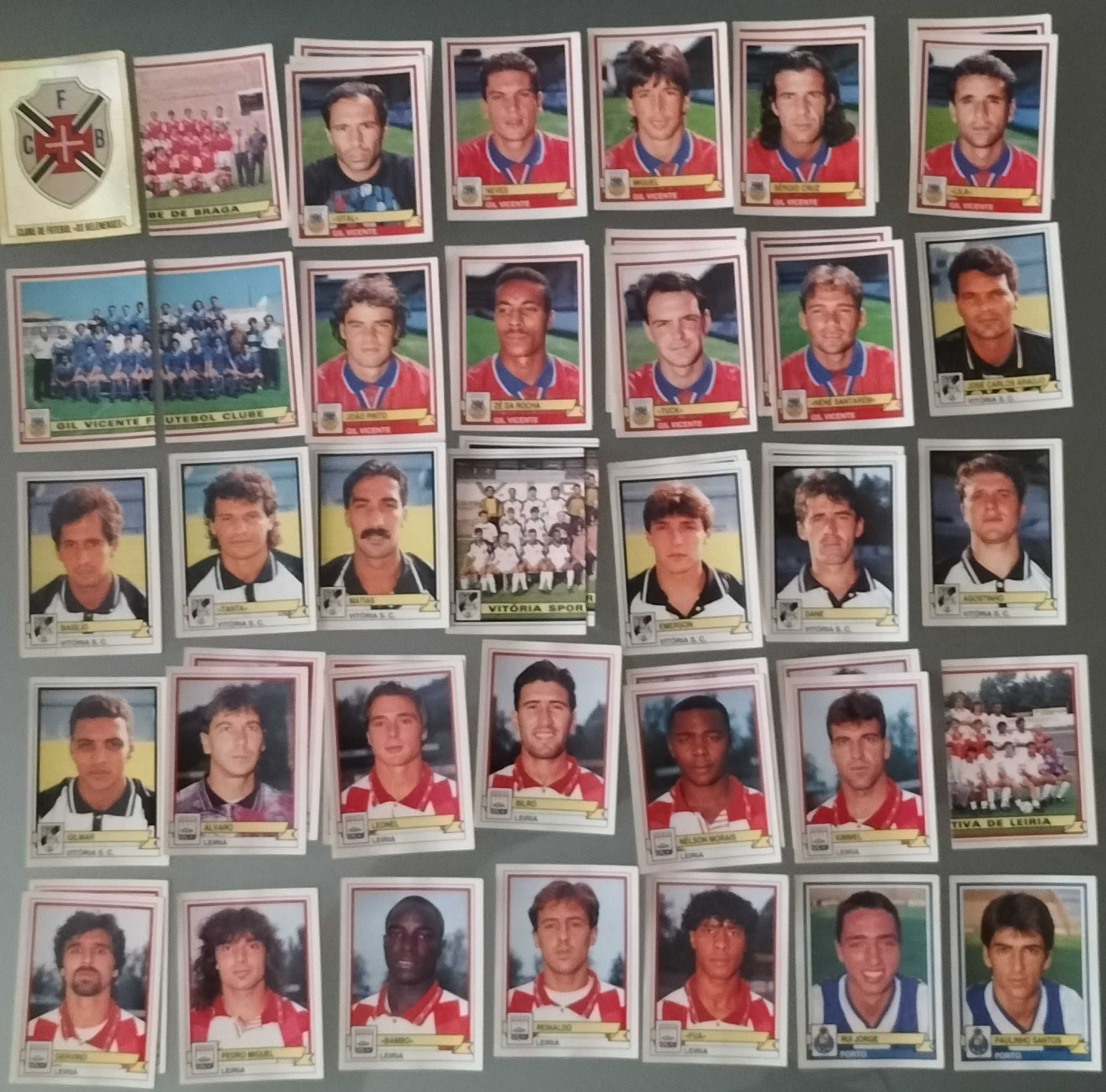 Lotes de cromos "Futebol 94/95" (listas na última foto)