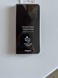 Samsung S21 etui smart clear ciew cover czarny klapka