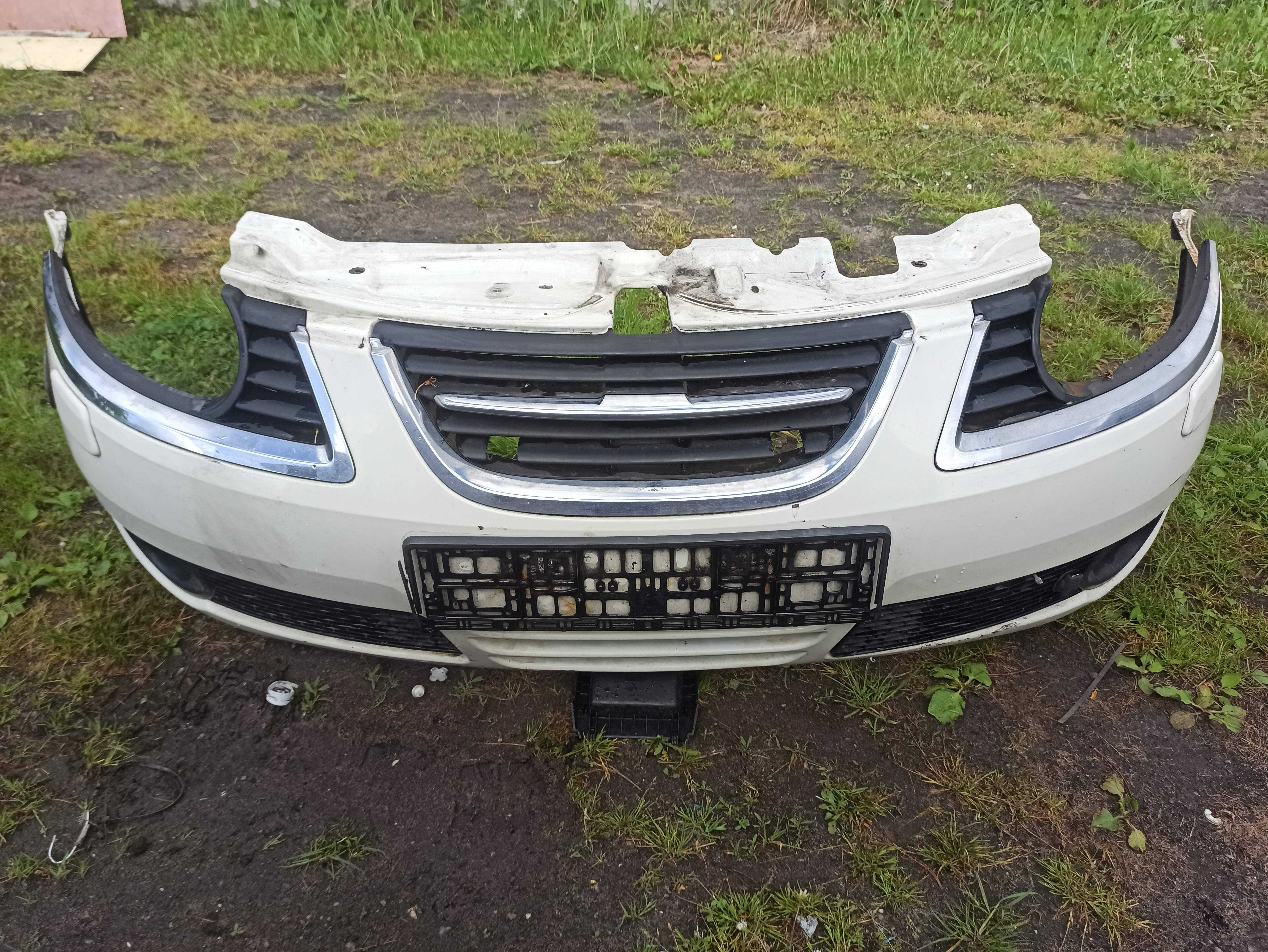 Zderzak Przód SAAB 9-5 05-09.r LIFT Xenon Halogeny grill kpl