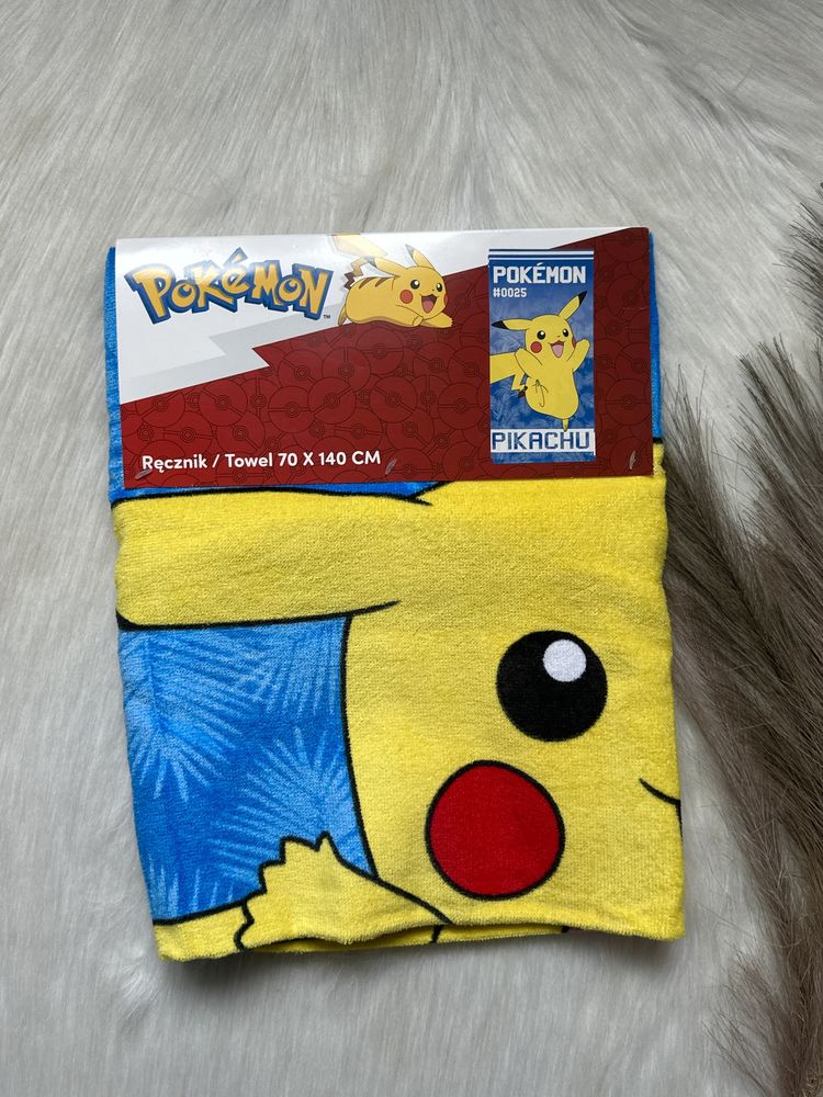 Nowy ręcznik kąpielowy 70x140 Pokemon