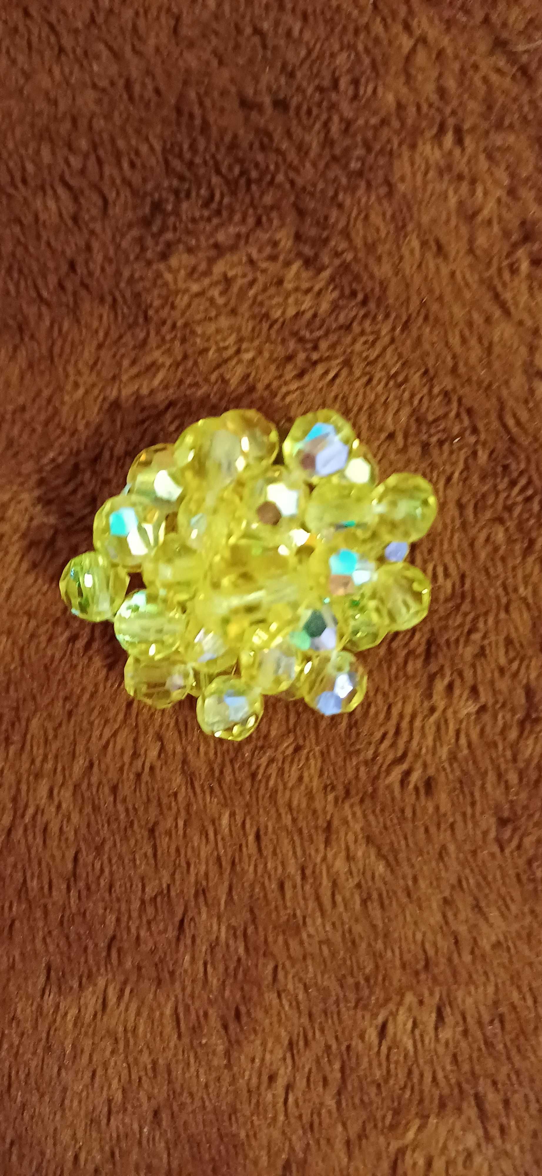 Stara kolia fasetowane korale Jablonex PRL lata 70   vintage