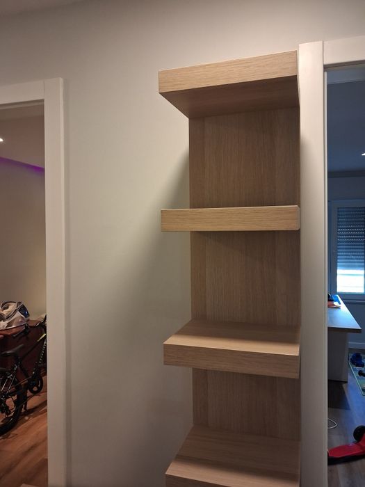 LACKEstante lack ikea
Estante de parede, ef carvalho c/velatura branc