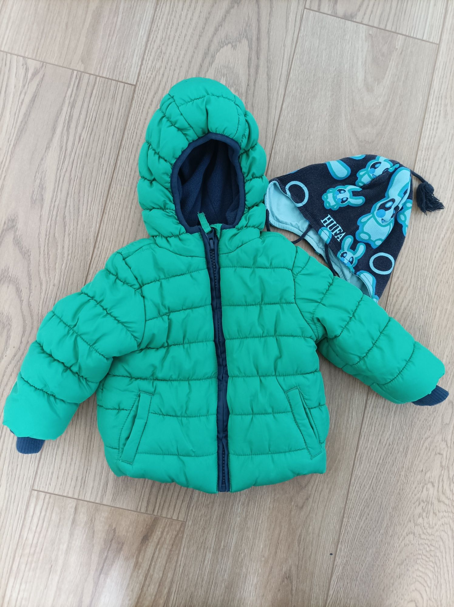 Kurtka i czapka zimowa Mothercare 68
