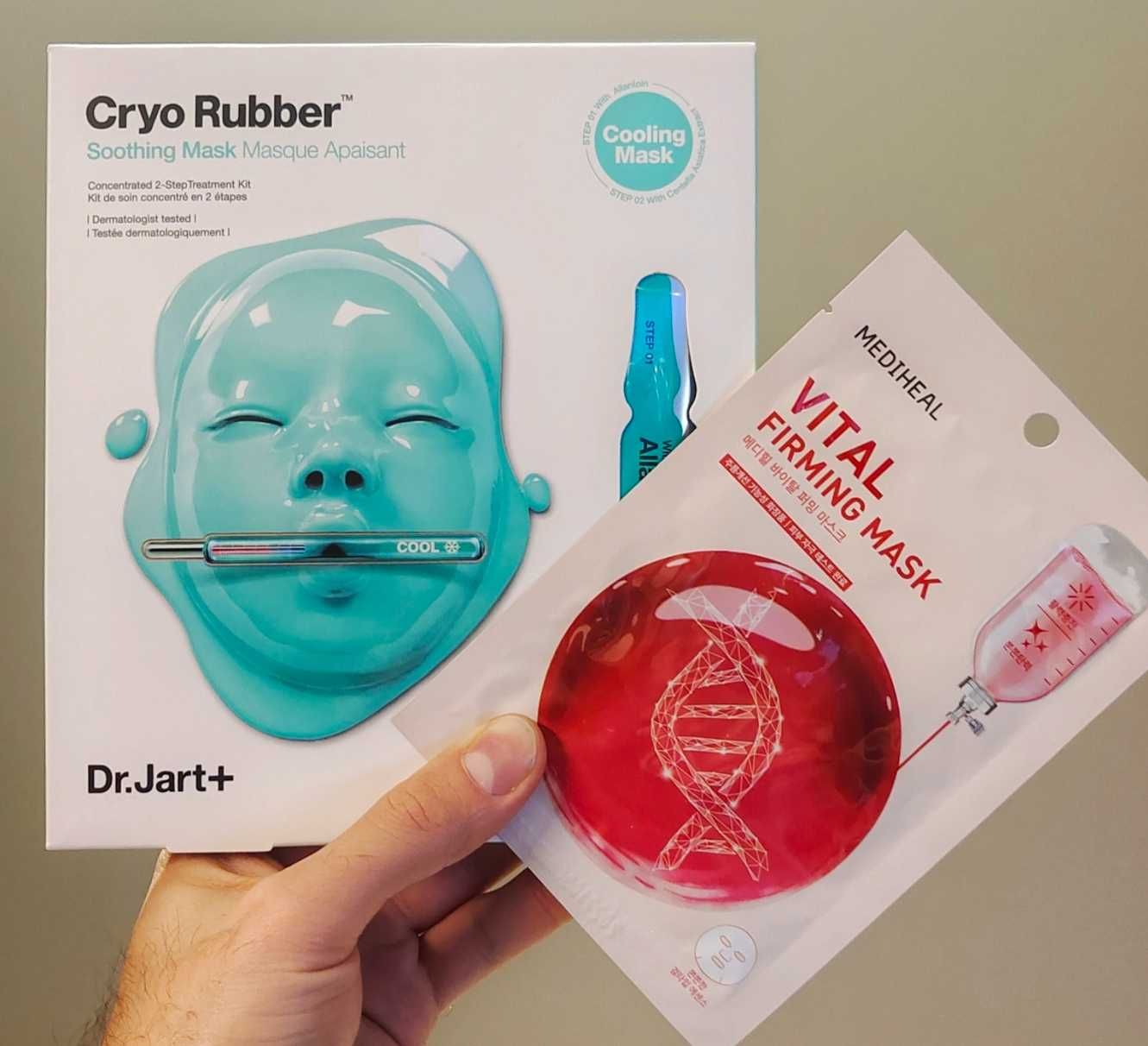 Dr.Jart+ Cryo Rubber Maseczka kojąca + MEDIHEAL VITAL ujędrniająca