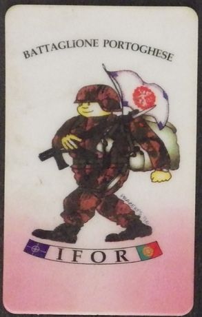 Cartão Telefónico - IFOR Battaglione Portoghese - batalhão português