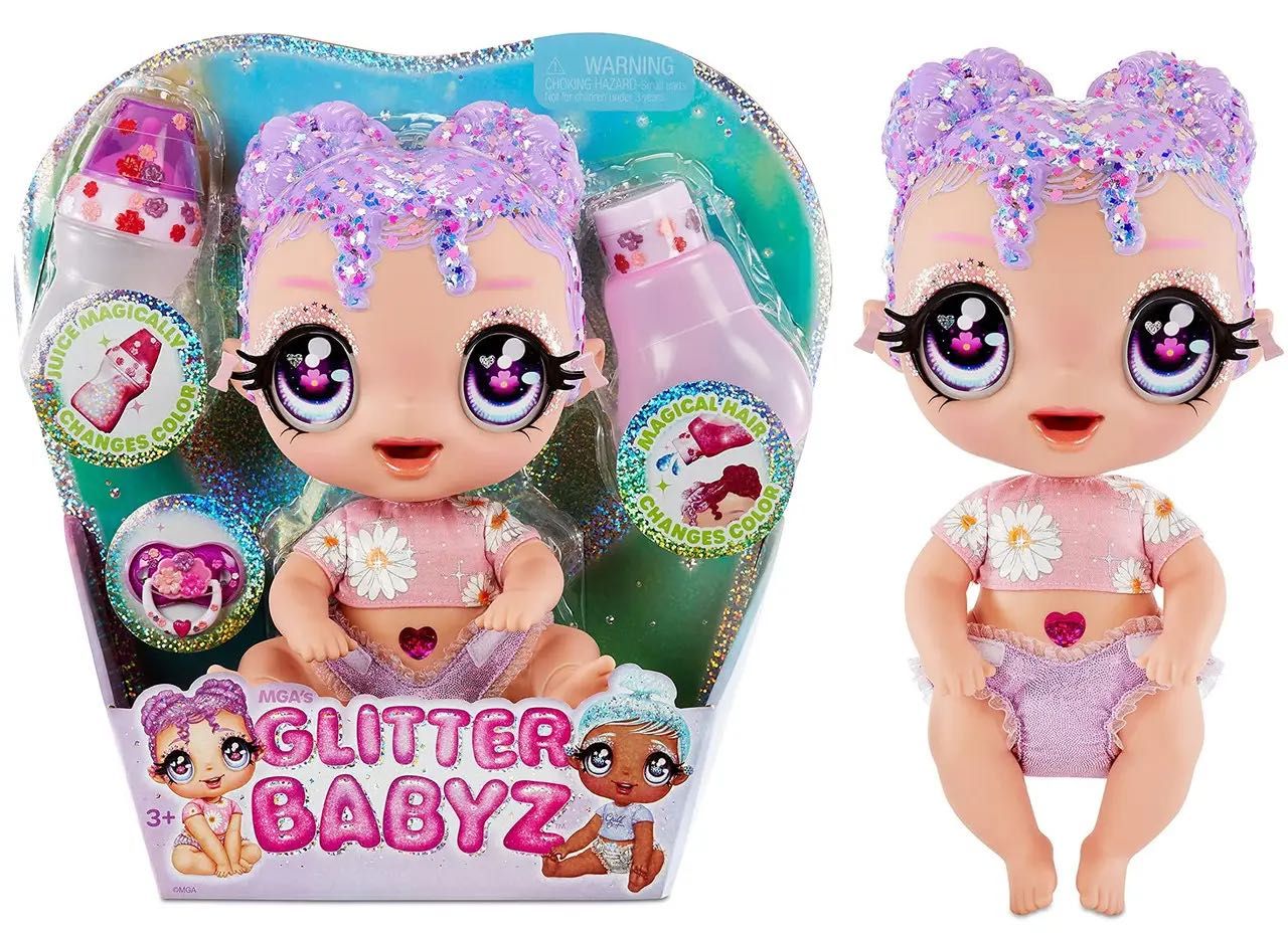 Кукла Глитер Бейбиз  Пупс Лила Вайлдбум меняет цвет Glitter Babyz Lila