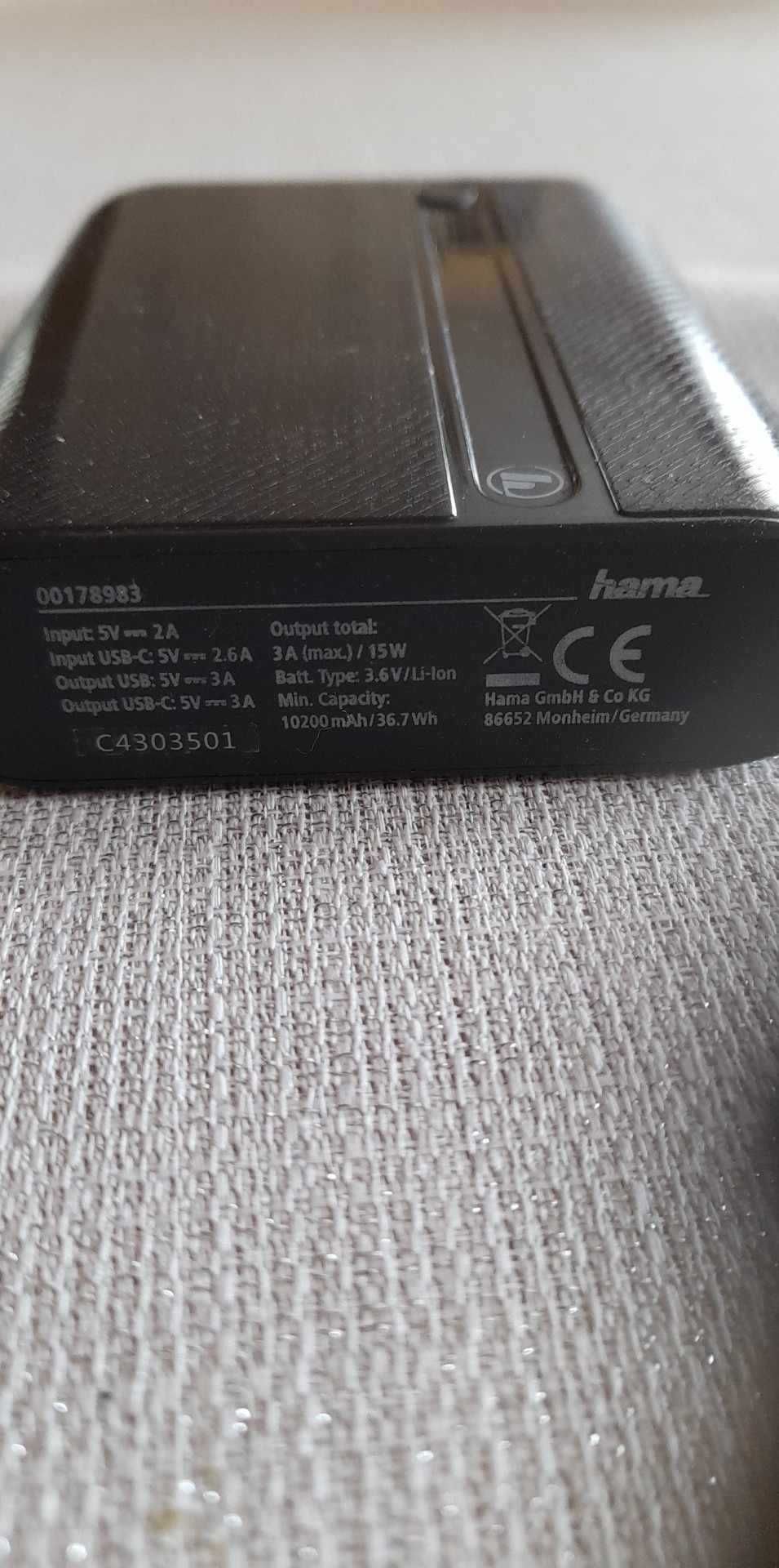 Powerbank HAMA 10200MAH