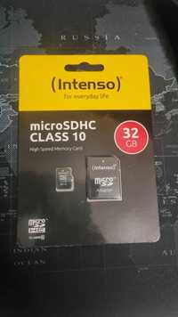 Karta pamięci 32gb microSDHC 10 klasa z adapterem SD