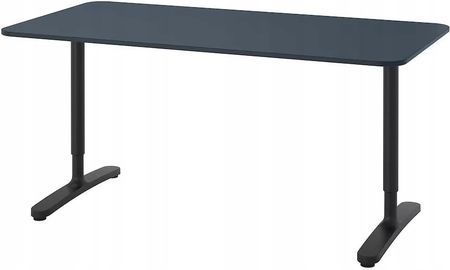Biurko IKEA bekant 19240 niebieskie 160x80 jak nowe !