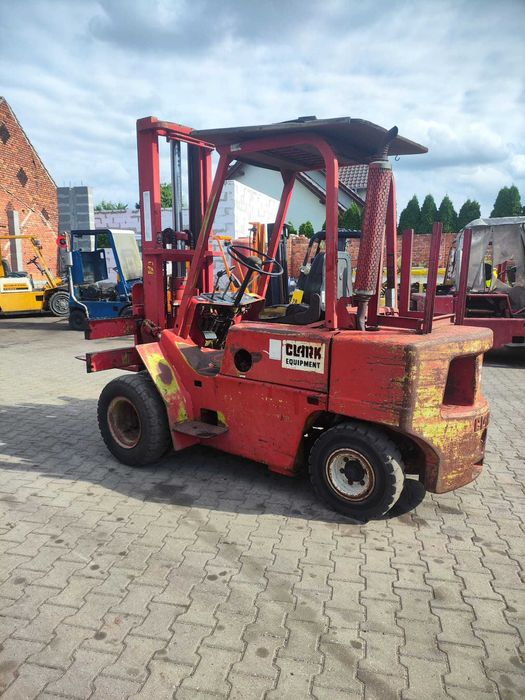 Wózek widłowy CLARK C500 3T Bliźniaki Terenowy Wolny Sk Linde Yale TCM