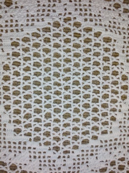 Bonito centro de mesa em crochet