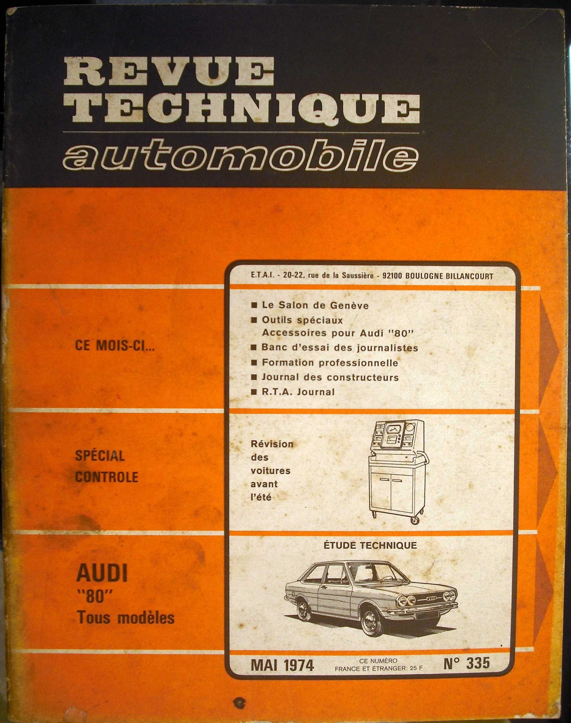 AUDI 80 - Revue Technique Automobile e Auto Expertise