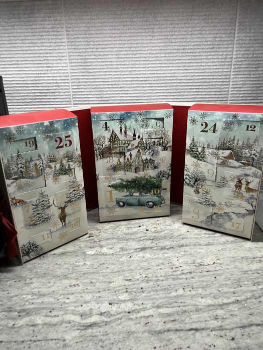 Kalendarz adwentowy, opakowanie Yankee Candle, puste