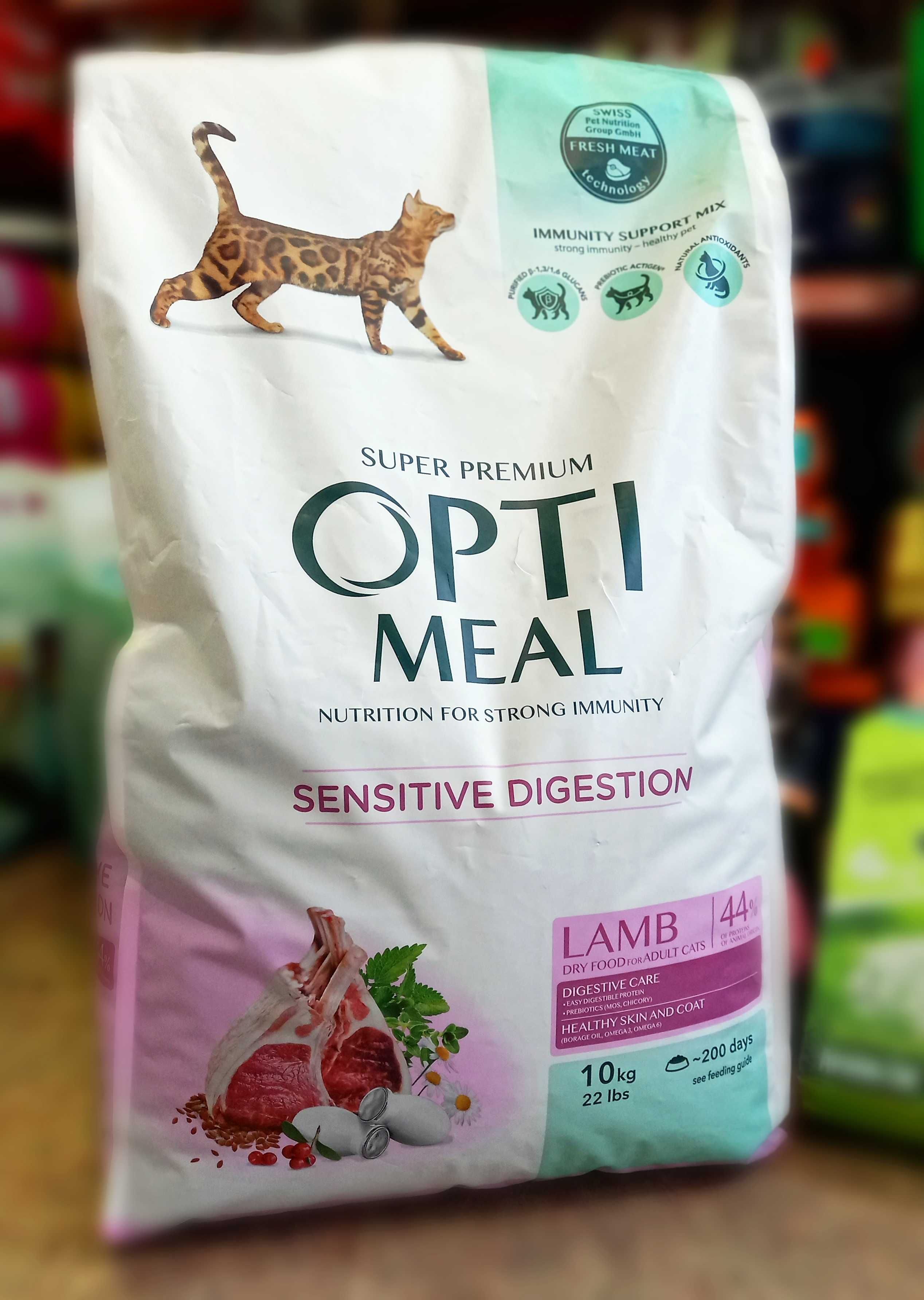 Optimeal LAMB Digestive Care Оптимил ягненок корм для кошек 10 кг