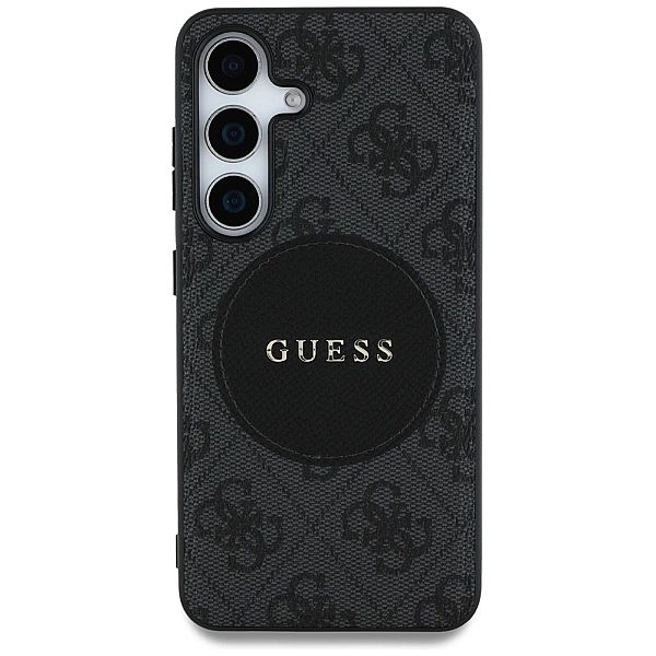 Etui Guess 4G Round Patch Classic Logo MagSafe do Samsung Galaxy S25 P
