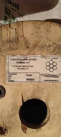 Lina Stalowa OCYNK 1mm. 1x7 5000m.