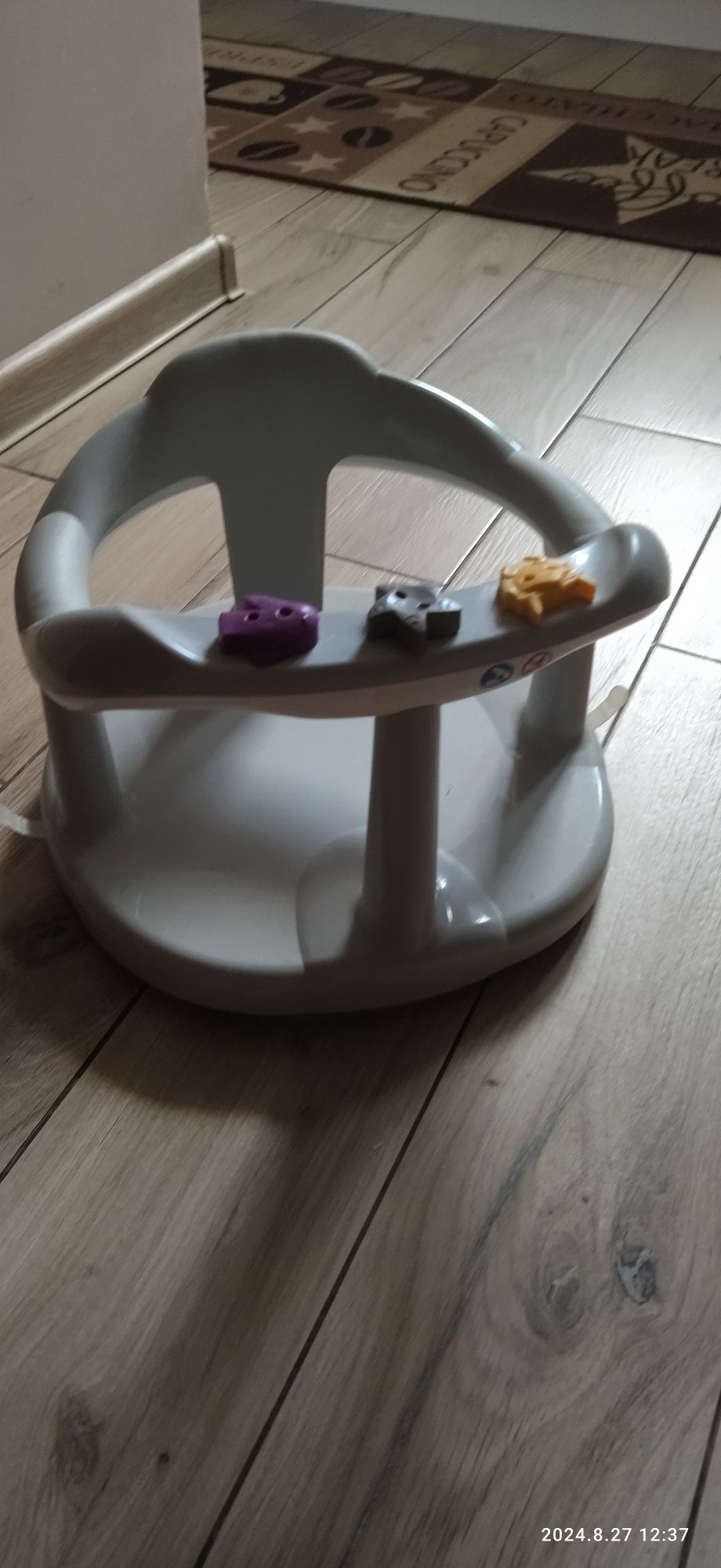 Krzesełko da kąpieli niemowlęce szare Thermobaby