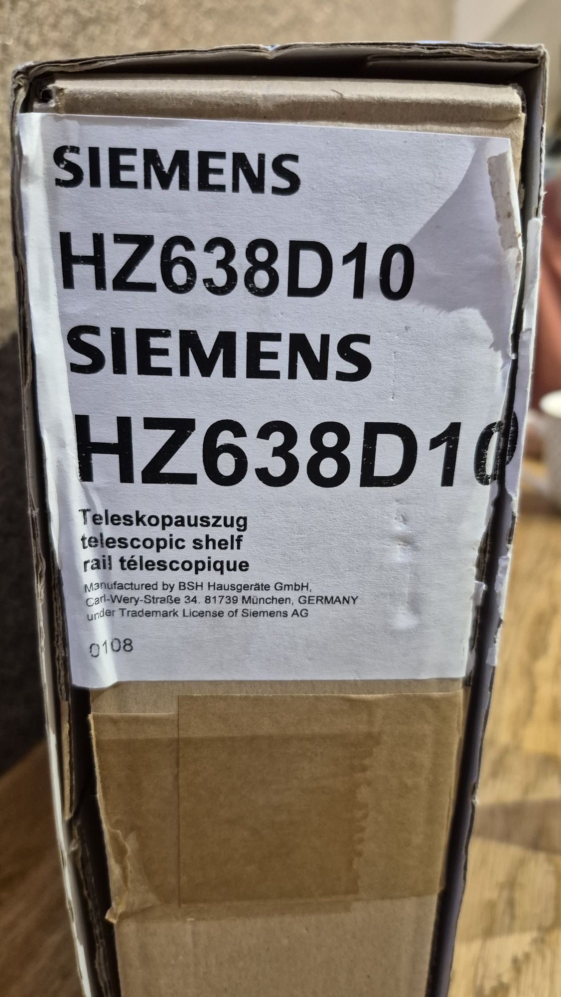 Prowadnica teleskopowa Siemens HZ638D10