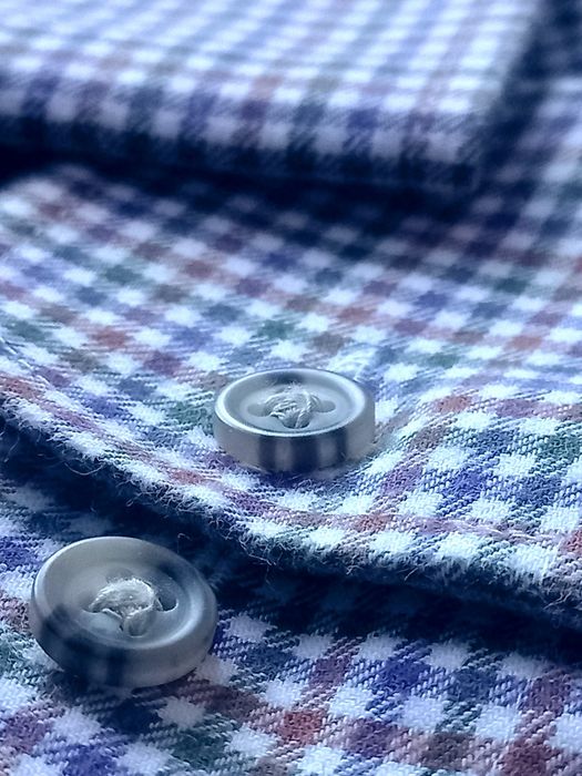 kolorowa w kratkę męska koszula Marks&Spencer pure cotton twill