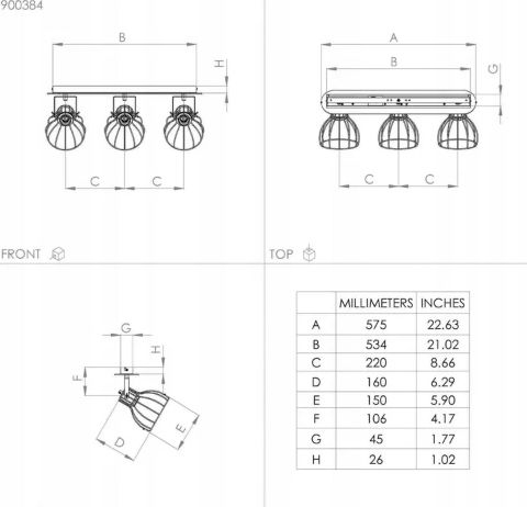 Lampa Reflektor Spot Sambatello 900384 Eglo