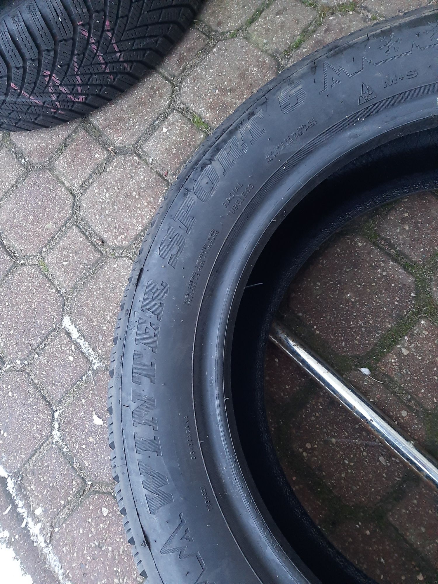 2x Opony zimowe 205/55R16 Dunlop WinterSport 5 / 2023r 8,5mm Jak Nowe