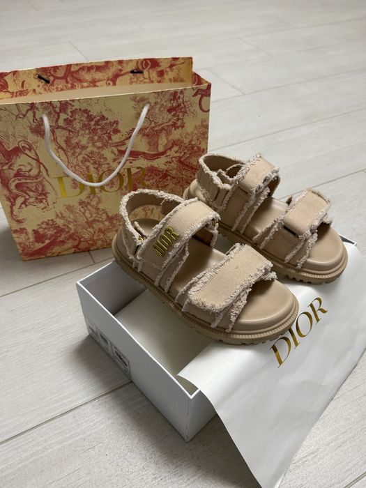 Жіночі Сандалі Босоніжки Dior Sandals Beige Jeans