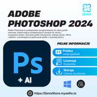 Adobe Photoshop [ 2024 ] + AI * Licencja Dożywotnia * Windows / MacOS