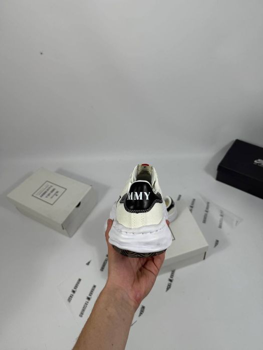 Кеди Maison Mihara Yasuhiro білі та чорні, михара кеды