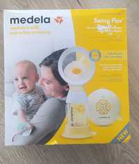 Laktator Medela Swing Flex + Nakładki na brodawki