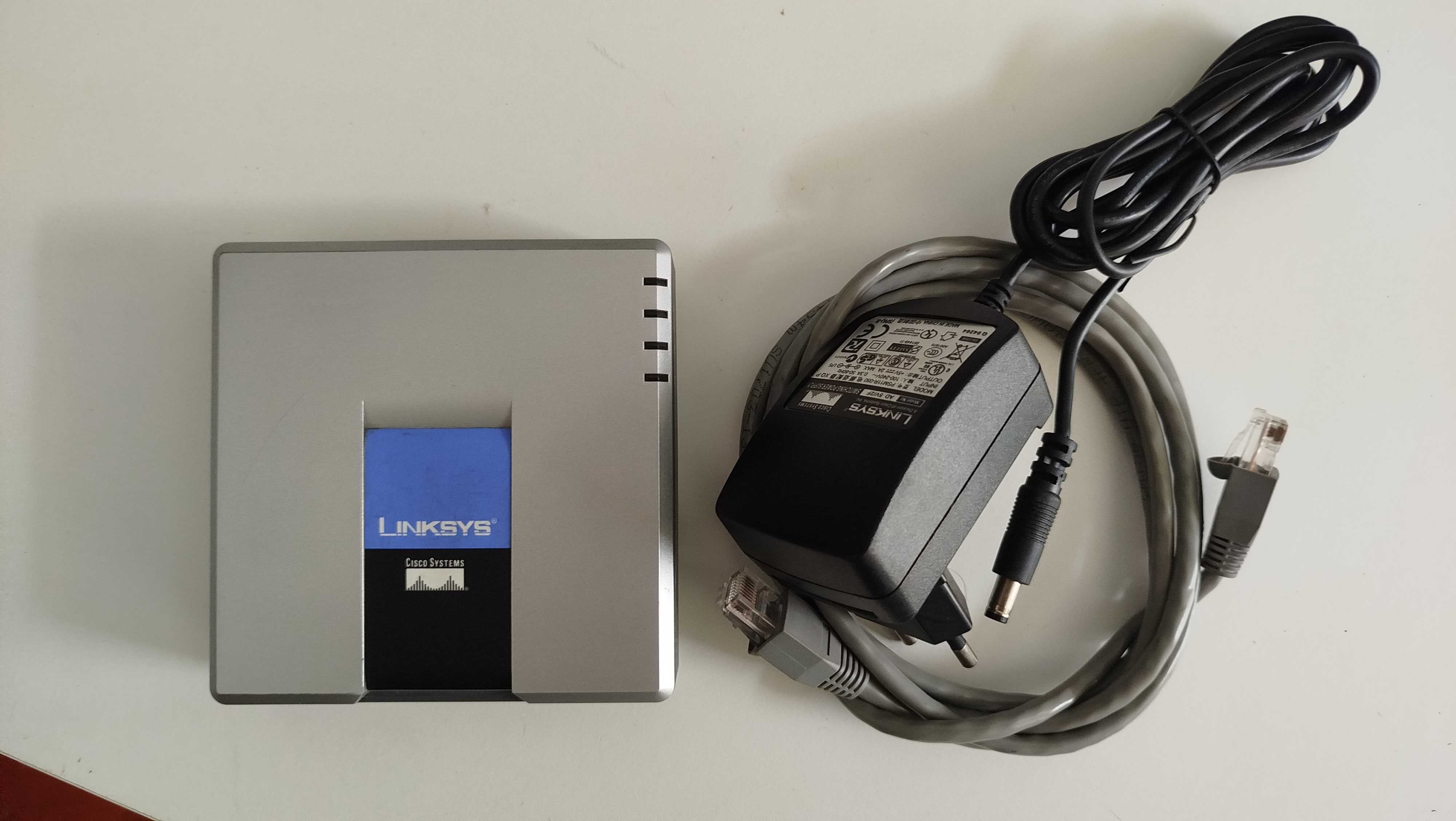 Adaptador Telefone VoIP (2 Linhas) Linksys PAP2T  - Entrega Grátis